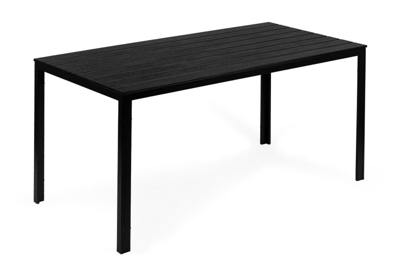 Stół ogrodowy cateringowy 156 x 78cm Czarny 222148