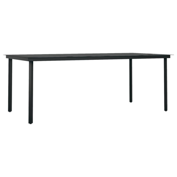 Stół ogrodowy Czarny 200 x 100 x 74 cm Stal vidaXL 406725