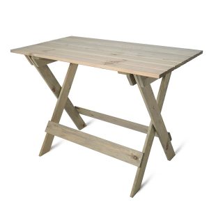 Stół ogrodowy drewniany rozkładany 105cm jasny siwy 378082 Stół ogrodowy drewniany rozkładany 105cm jasny siwy 378082