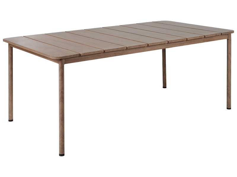 Stół ogrodowy FLAVIA 185 cm 96 cm Metal Brązowy 356874