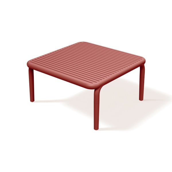Stół ogrodowy kawowy Brene Retro Red 79,5 x 79,5 cm FERNE 656322