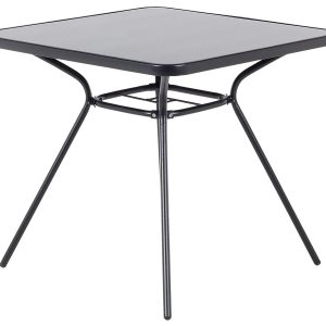 Stół ogrodowy metalowy 80×80 czarny 65967 Stół ogrodowy metalowy 80×80 czarny 65967