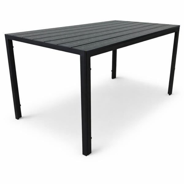 Stół ogrodowy na taras polywood Allen-ST 130x70 czarny 1000637