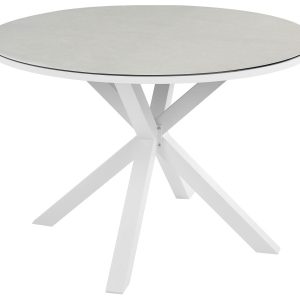 Stół ogrodowy okrągły 120 cm biały 301008 Stół ogrodowy okrągły 120 cm biały 301008