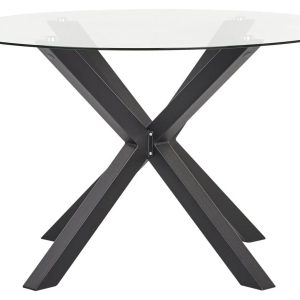 Stół ogrodowy okrągły 120 cm czarny 518256 Stół ogrodowy okrągły 120 cm czarny 518256
