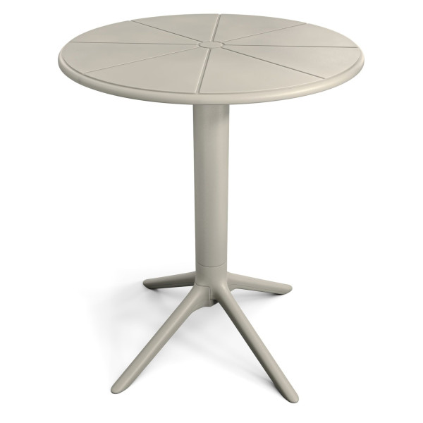 Stół ogrodowy okrągły 60 cm Dego beżowy 961337