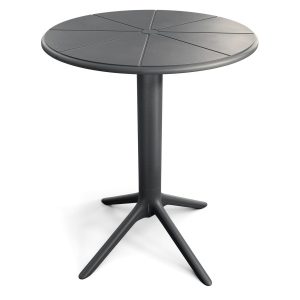 Stół ogrodowy okrągły 60 cm Dego czarny 961338 Stół ogrodowy okrągły 60 cm Dego czarny 961338