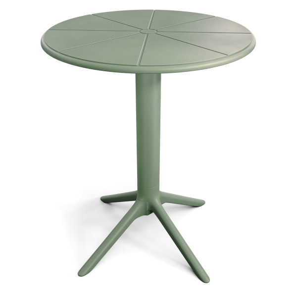Stół ogrodowy okrągły 60 cm Dego zielony 961339