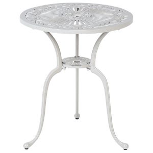 Stół ogrodowy okrągły 61 cm złamana biel 452753 Stół ogrodowy okrągły 61 cm złamana biel 452753