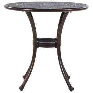Stół ogrodowy okrągły 65 cm brązowy 71119 Stół ogrodowy okrągły 65 cm brązowy 71119