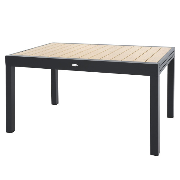 Stół ogrodowy rozkładany aluminiowy 135/270x90 cm Galipo beżowy 575989