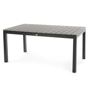 Stół ogrodowy rozkładany aluminiowy 160/210×90 cm Drena szary 236557 Stół ogrodowy rozkładany aluminiowy 160/210×90 cm Drena szary 236557