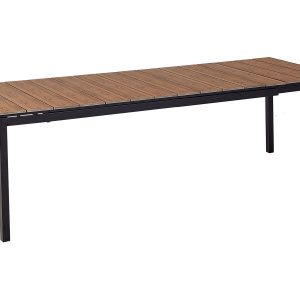 Stół ogrodowy rozkładany TOFANE 198/248 cm 90 cm Brązowy 727554 Stół ogrodowy rozkładany TOFANE 198/248 cm 90 cm Brązowy 727554