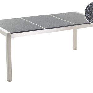 Stół ogrodowy stal granit 180×90 czarny 71122 Stół ogrodowy stal granit 180×90 czarny 71122