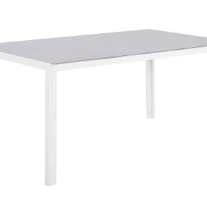 Stół ogrodowy stal szkło 160×90 szary 66000 Stół ogrodowy stal szkło 160×90 szary 66000