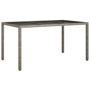 Stół ogrodowy Szary 150 x 90 x 75 cm Technorattan vidaXL 406870 Stół ogrodowy Szary 150 x 90 x 75 cm Technorattan vidaXL 406870