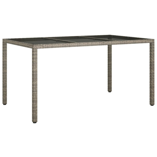 Stół ogrodowy Szary 150 x 90 x 75 cm Technorattan vidaXL 406870