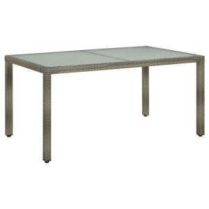 Stół ogrodowy Szary 150 x 90 x 75 cm Technorattan vidaXL 406734 Stół ogrodowy Szary 150 x 90 x 75 cm Technorattan vidaXL 406734
