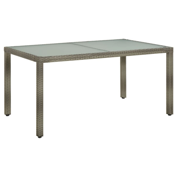 Stół ogrodowy Szary 150 x 90 x 75 cm Technorattan vidaXL 406734