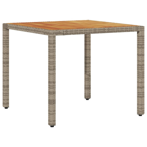 Stół ogrodowy Szary 90 x 90 x 75 cm Technorattan vidaXL 501753
