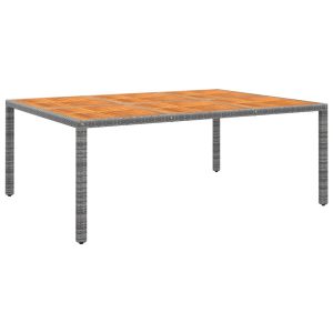Stół ogrodowy Szary Technorattan vidaXL 371595 Stół ogrodowy Szary Technorattan vidaXL 371595
