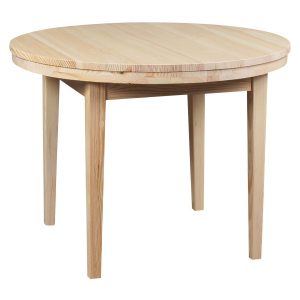 Stół okrągły 100 cm drewniany BORD, kolor sosnowy 378622 Stół okrągły 100 cm drewniany BORD, kolor sosnowy 378622