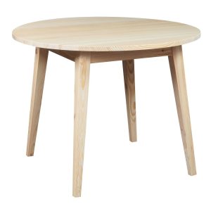 Stół okrągły 100 cm drewniany Mesa, kolor sosnowy 395422 Stół okrągły 100 cm drewniany Mesa, kolor sosnowy 395422