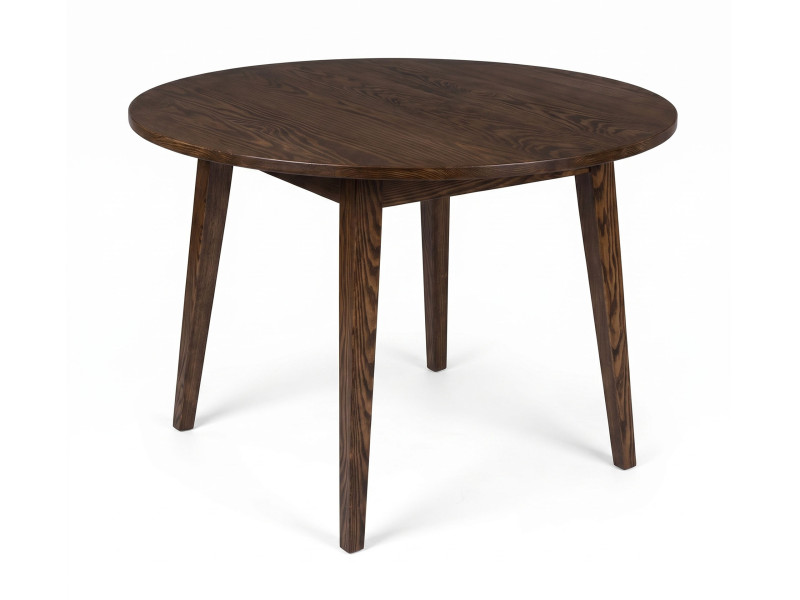 Stół okrągły 100 cm Mesa drewniany, kolor brązowy 1051142