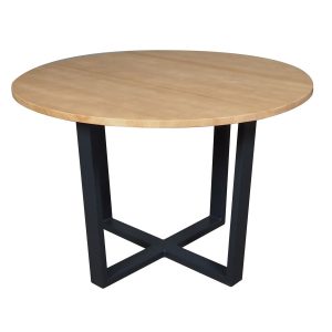 Stół Okrągły 120 cm Loftowy I, kolor dębowy 186138