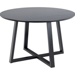 Stół okrągły 120 cm Soren, kolor czarny 865760