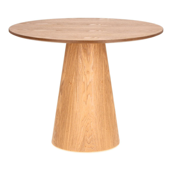 STÓŁ OKRĄGŁY 80 cm Soleilo MDF I OKLEINA DREWNA 376799