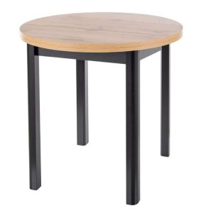 Stół okrągły ADAM 80 cm dąb artisan /czarny 925643 Stół okrągły ADAM 80 cm dąb artisan /czarny 925643