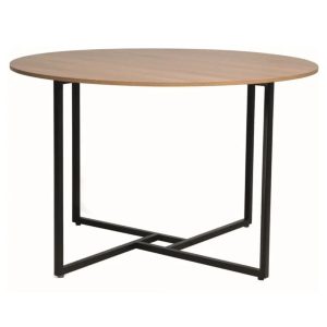 Stół okrągły ALTO 120×120 dąb/czarny 840703 Stół okrągły ALTO 120×120 dąb/czarny 840703