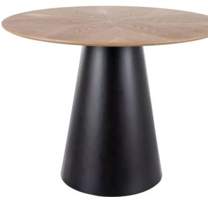 Stół okrągły ANGEL 100 cm dąb czarny 841012 Stół okrągły ANGEL 100 cm dąb czarny 841012