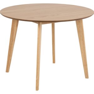 Stół okrągły drewniany 105 cm Lumo, kolor dębowy lakierowany 790667 Stół okrągły drewniany 105 cm Lumo, kolor dębowy lakierowany 790667