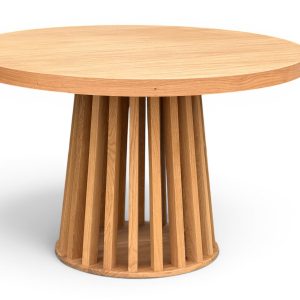 Stół Okrągły Fornirowany 120/220cm |Dąb Naturalny| Podstawa Lamel Dębowy 1066179 Stół Okrągły Fornirowany 120/220cm |Dąb Naturalny| Podstawa Lamel Dębowy 1066179