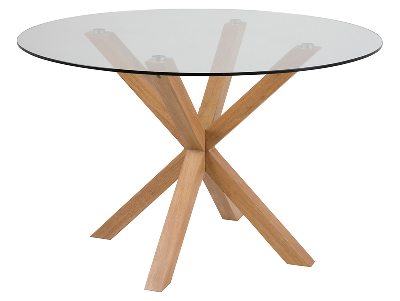 Stół okrągły Heaven 119 cm szklany 49444