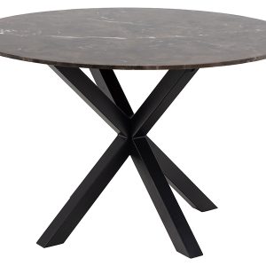 Stół okrągły Heaven 120 cm marmur brązowy 49443 Stół okrągły Heaven 120 cm marmur brązowy 49443