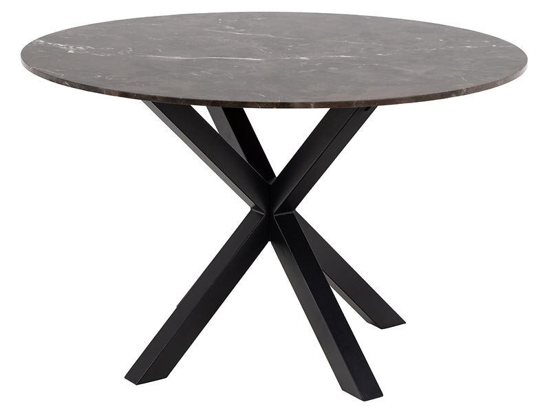 Stół okrągły Heaven 120 cm marmur brązowy 49443