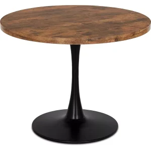 Stół Okrągły LINO 100 cm Dąb Rustykalny/Czarny Nowoczesny Loft 143405 Stół Okrągły LINO 100 cm Dąb Rustykalny/Czarny Nowoczesny Loft 143405