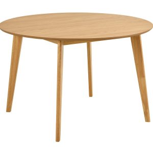 Stół okrągły Lumo 120 cm – styl skandynawski, dębowy lakierowany 790668