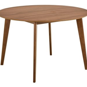 Stół okrągły Lumo 120 cm – styl skandynawski, orzech włoski lakierowany 790666