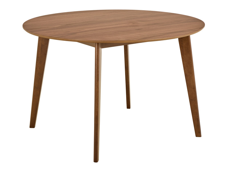 Stół okrągły Lumo 120 cm – styl skandynawski, orzech włoski lakierowany 790666