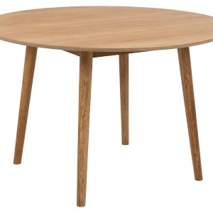 Stół okrągły Nagano 120 cm fornirowany brązowy 49468