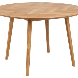 Stół okrągły Nagano 120 cm fornirowany w jodełkę 49467