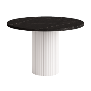 Stół okrągły NESTA 100 cm – Czarny Marmur 1041449