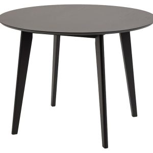 Stół okrągły Roxby 105 cm czarny 49542