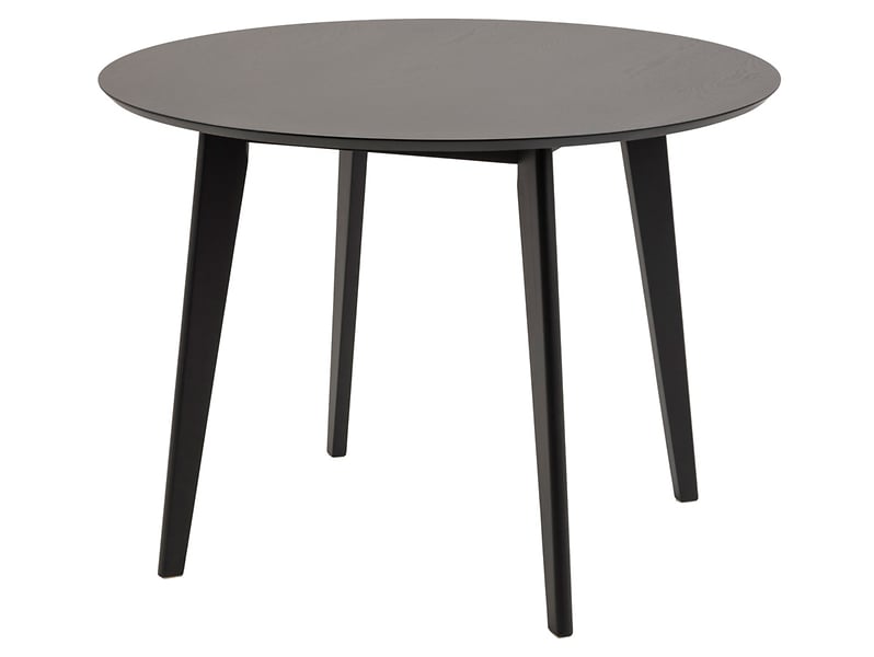 Stół okrągły Roxby 105 cm czarny 49542