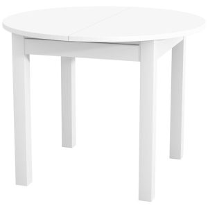 Stół okrągły rozkładany Aurora 96-126×96 biały 985104 Stół okrągły rozkładany Aurora 96-126×96 biały 985104