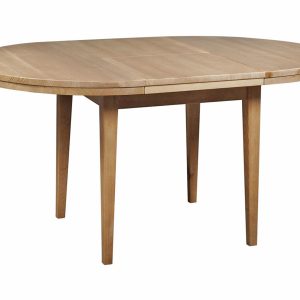 Stół okrągły rozkładany Bord 103–150 cm z litego drewna, kolor dębowy 878984 Stół okrągły rozkładany Bord 103–150 cm z litego drewna, kolor dębowy 878984